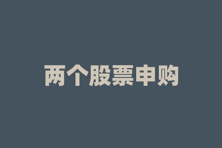 两个股票申购新股如何提高中签率新股申购技巧时有什么方法能提高中签率-RB螺纹钢期货交易网