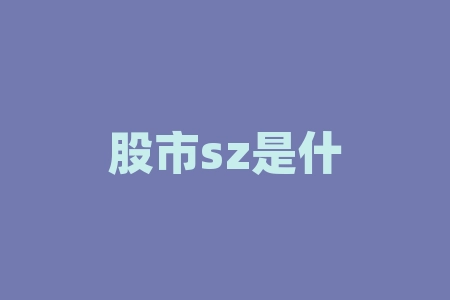 股市sz是什么意思?股市中市盈率是什么意思?-RB螺纹钢期货交易网