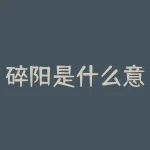 碎阳是什么意思是什么意思？碎阳的内涵是什么？-RB螺纹钢期货交易网